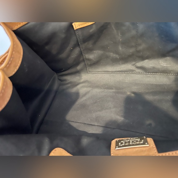 Chic Tan Suede Claudia Firenze Women's Tote Bag - Picture 10 of 16